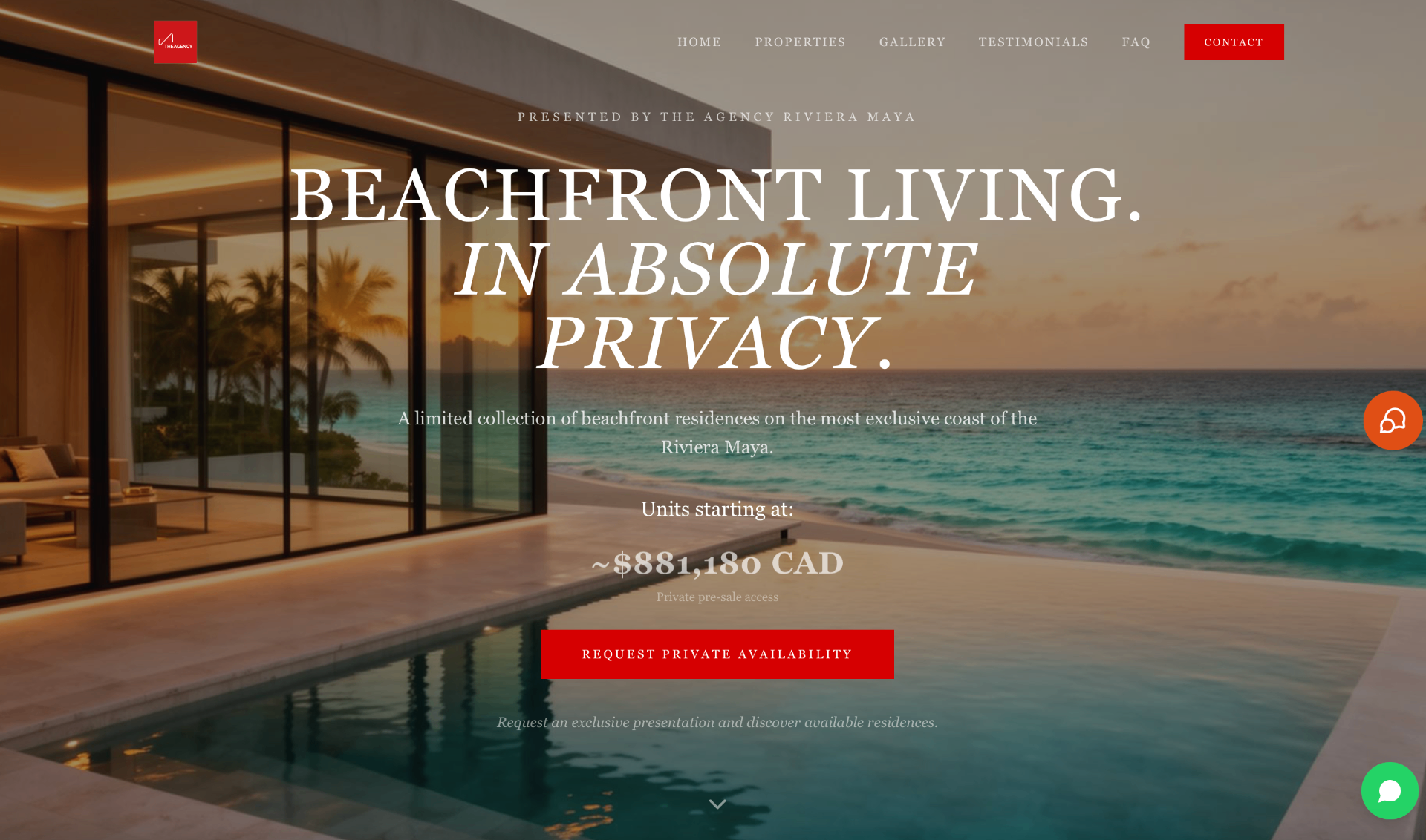 Beachfront Living website preview