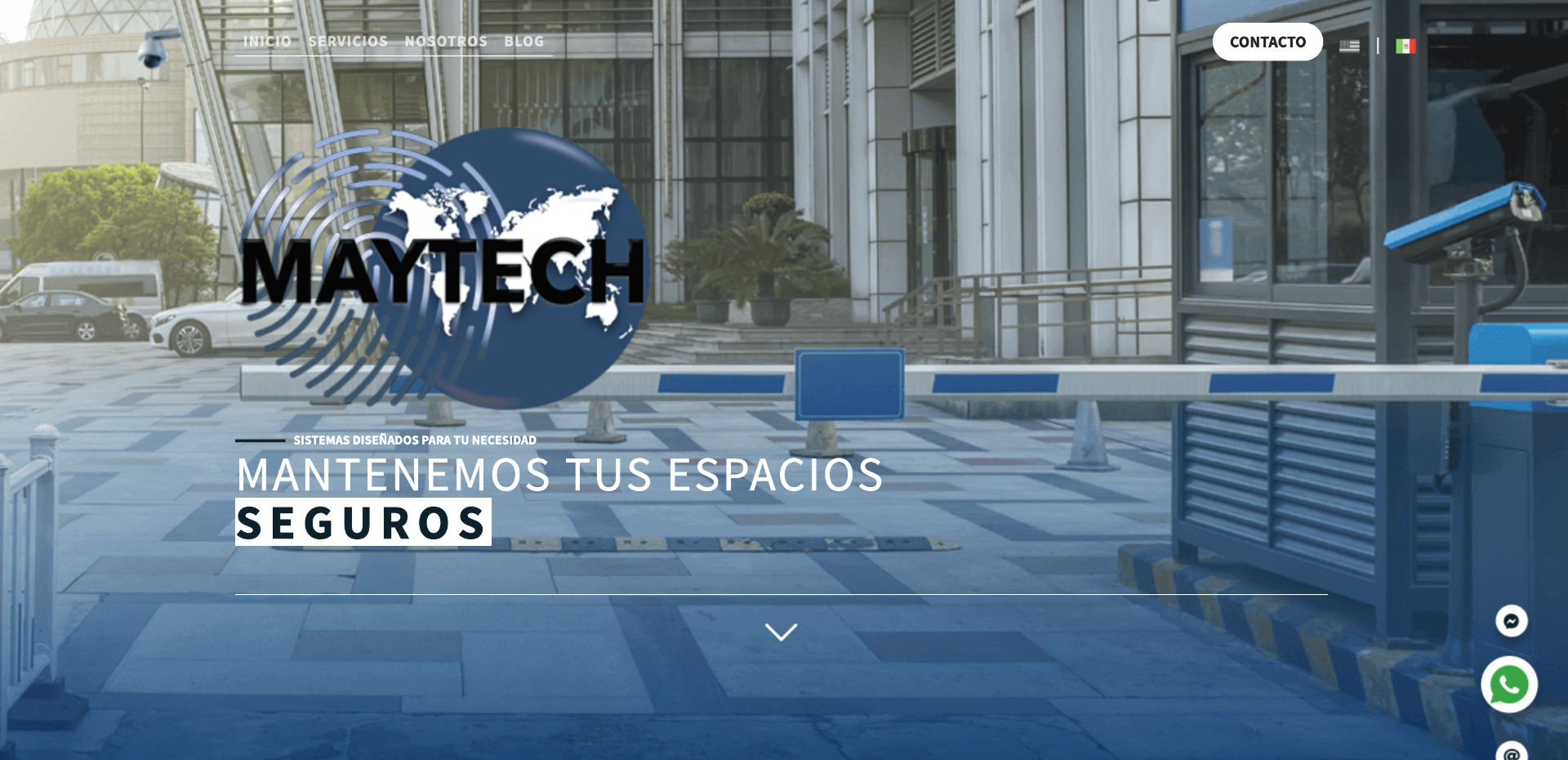Maytech Seguridad website preview